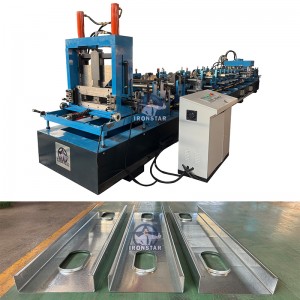 80-300mm automatic size changeable C purlin making machine in America