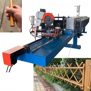 Round tube dura fence roll forming machine with punching holes