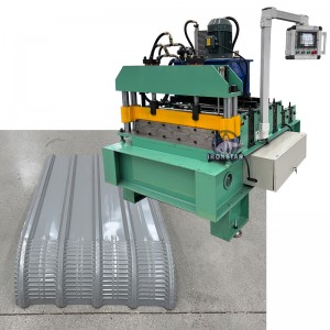 750mm spandex Roof panel sheet crimping machine in Malaysia
