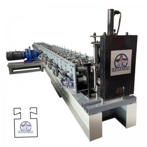 Roller shutter door guide rail roll forming machine in new zealand
