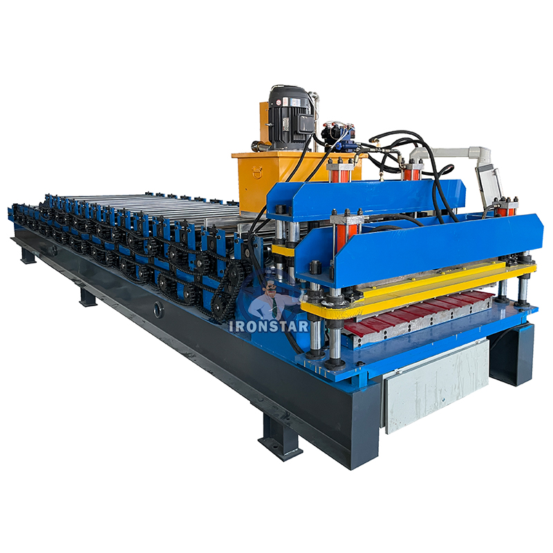 High-Efficiency Cladding and 828 Glazed Tile Double Layer Roll Forming Machine by Ironstar
