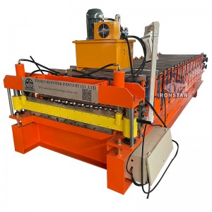 T10 and T18 double layer roll forming machine in Kyrgyzstan