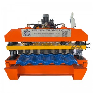 Roof tile roll forming machine for Kyrgyzstan Uzberkistan Russia