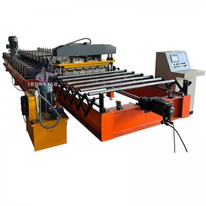 6 rib tracking cutting trapezoidal roofing sheet roll forming machine