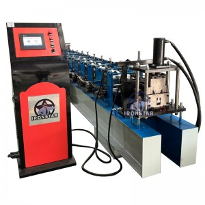 [Copy] Shutter door slide guide rail roll forming machine in Nigeria