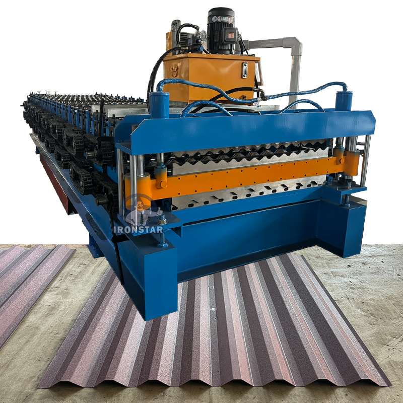 8 Rib Trapezoidal and Corrugated Double Layer Roll Forming Machine by Ironstar