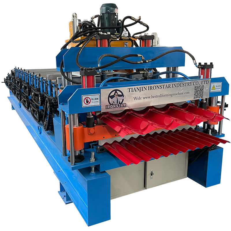 836 Corrugated and 828 Glazed Tile Double Layer Roll Forming Machine