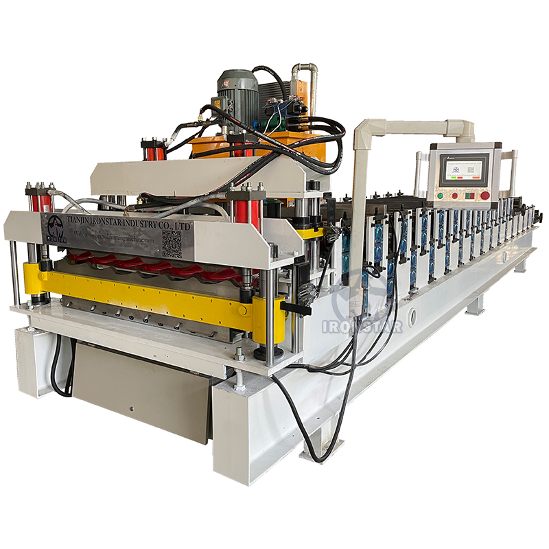 Why Choose Ironstar’s 1000mm Trapezoidal Sheet and 1100 Glazed Tile Double Layer Roll Forming Machine?