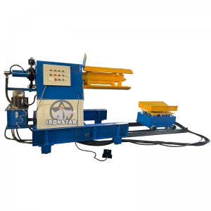 5 ton automatic hydraulic decoiler machine with 360 degree rotatable car