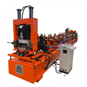 100-300mm automatic size changeable CZ purlin making machine in Ukraine