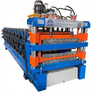 Three layer roof sheet roll forming machine
