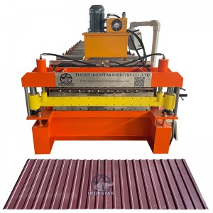 T10 and T18 double layer roll forming machine in Kyrgyzstan