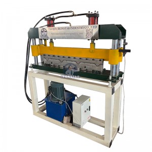 Manual bending cap ridge roll forming machine