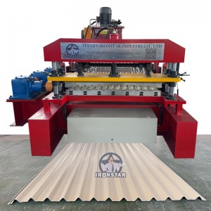 Austria shutter door roll forming machine in Saudi Arabia