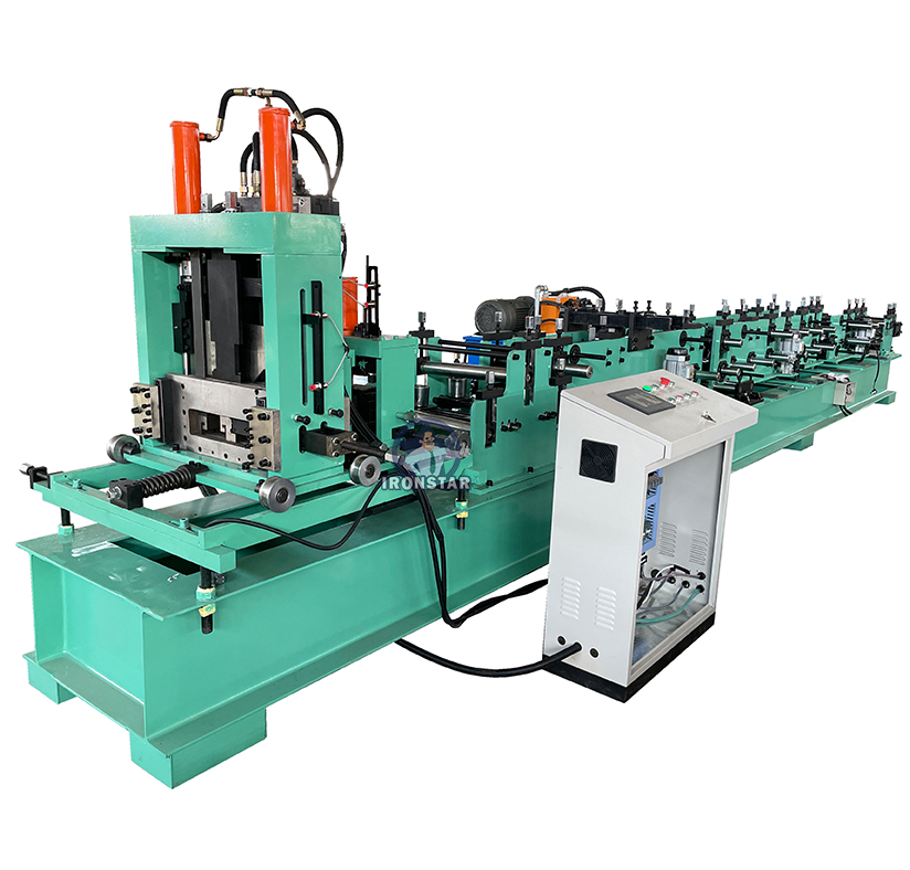 Ironstar 80-300mm Automatic Size Changeable C Purlin Making Machine – Efficient Production