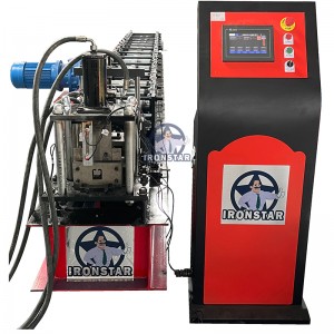 Steel Roller Shuttering Door Guide Rail Roll Forming Machine for Iran